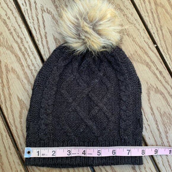 J. Crew Beannie Cap with Faux Fur Pom Pom - Picture 10 of 12